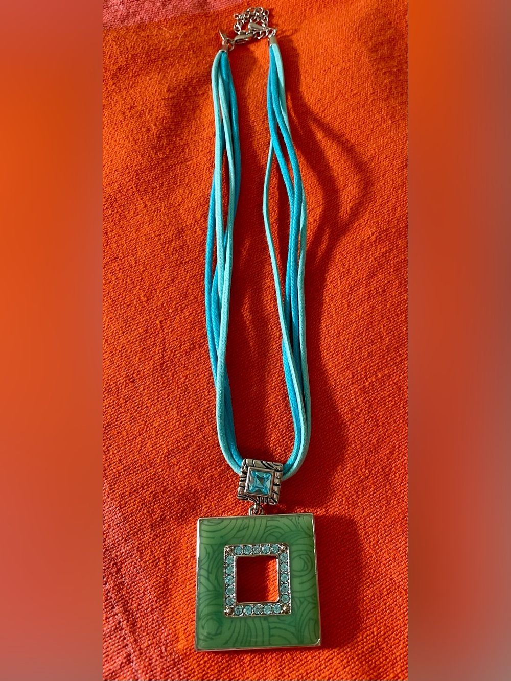 Lia Sophia  Turquoise & Green Statement Pendant Necklace